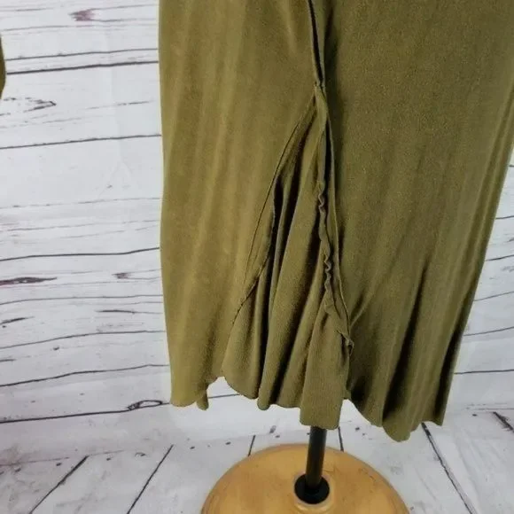 POL Olive Green Tunic small‎ dolman Dress blouse - Picture 4 of 8